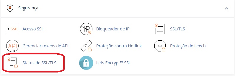 Status de SSL no cPanel / Blog HospedagemHost
