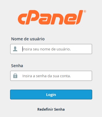 Login cPanel / HospedagemHost